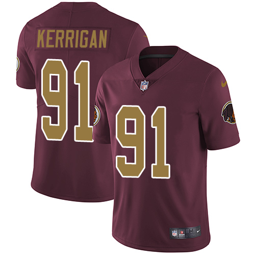 Nike Redskins #91 Ryan Kerrigan Burgundy Red Alternate Youth Stitched NFL Vapor Untouchable Limited Jersey - Click Image to Close